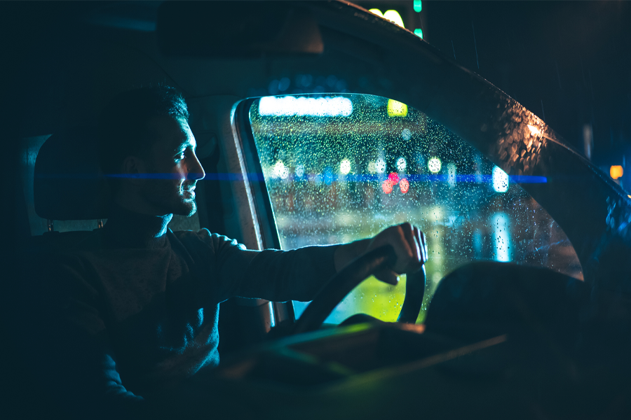 Condução noturna segura